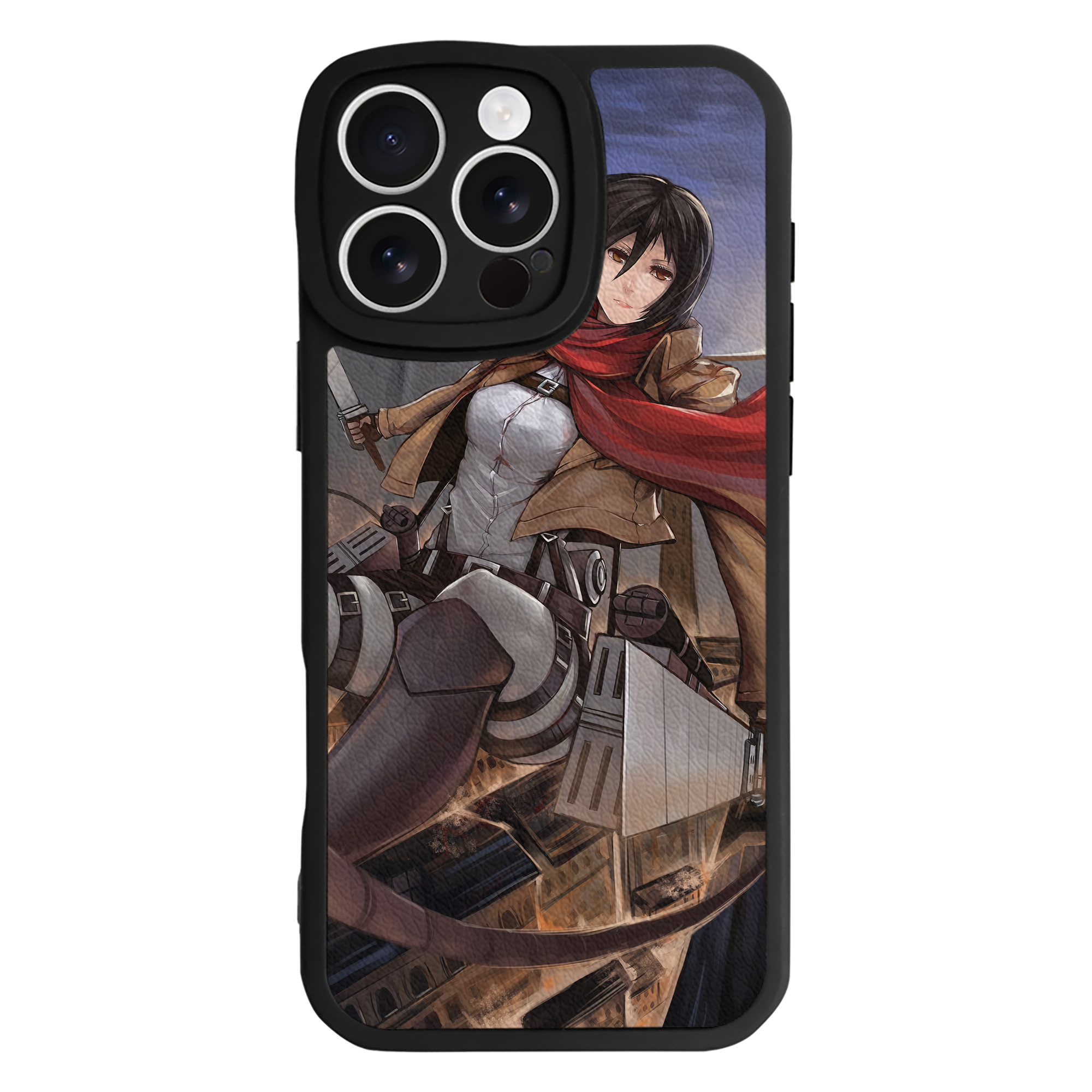 （画像用） 進撃の巨人 Attack on Titan 【iPhone 16シリーズ対応】シリコンスマホケース（レザー調） 材質：シリコン